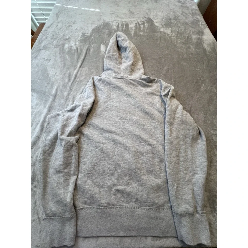 Polo Ralph Lauren Mens Hoodie L Gray Pullover Fleece Sweatshirt Pony Logo